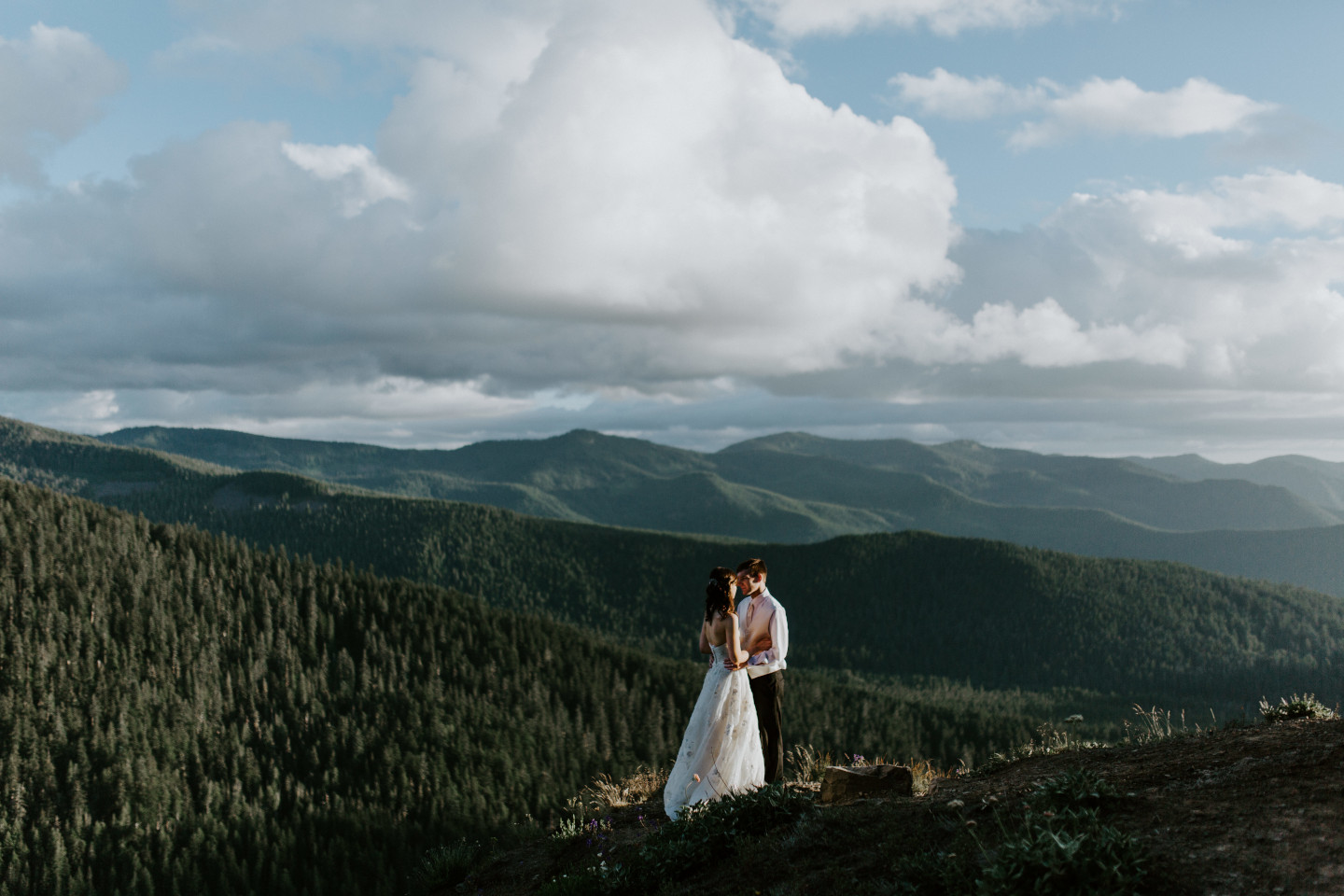 Elopement in a national park.