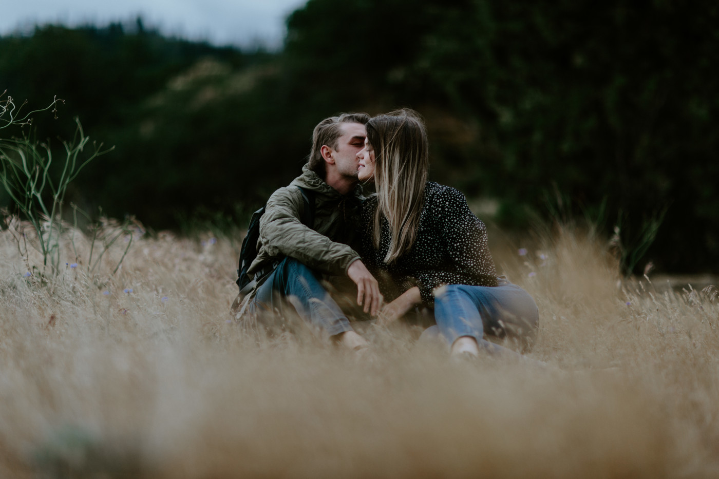 Greyson and Emily tell secrets. Elopement photography at Rowena Crest by Sienna Plus Josh.