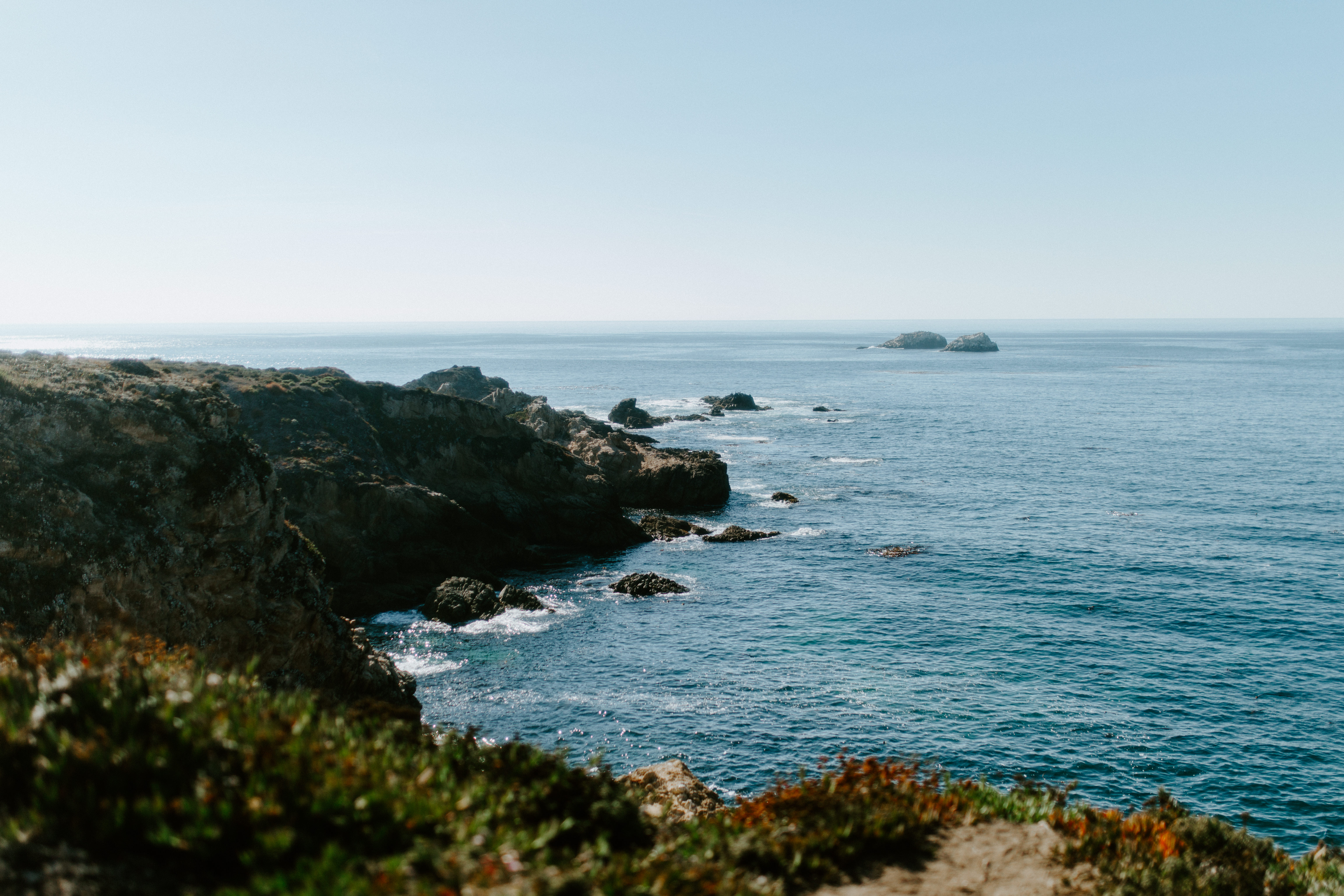 A view of the Big Sur coast in Big Sur, California.