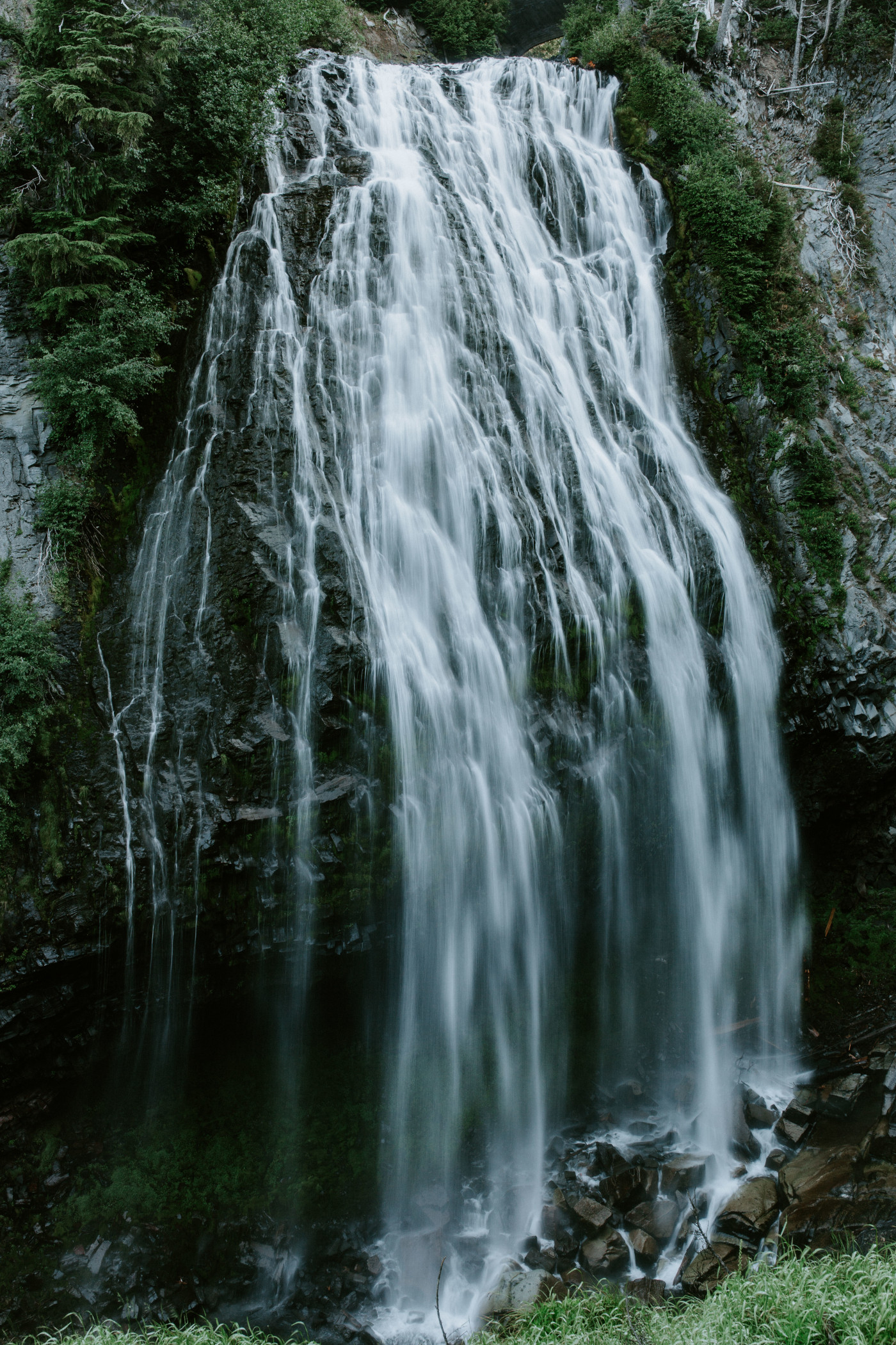 A waterfall in Mount Rainier.