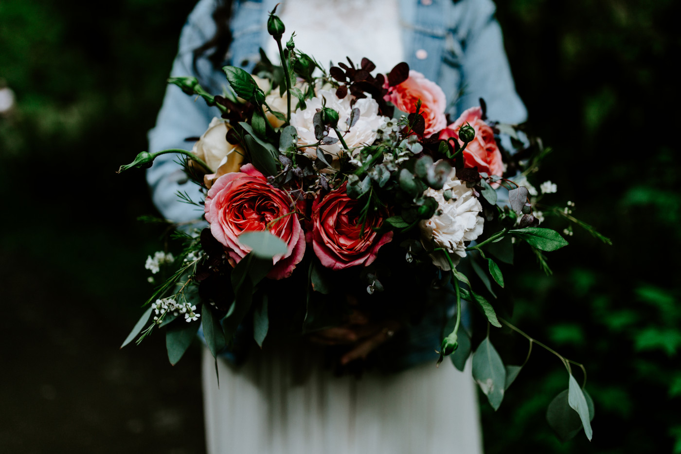 Brooke's flowers. Elopement photography at Olympic National Park by Sienna Plus Josh.