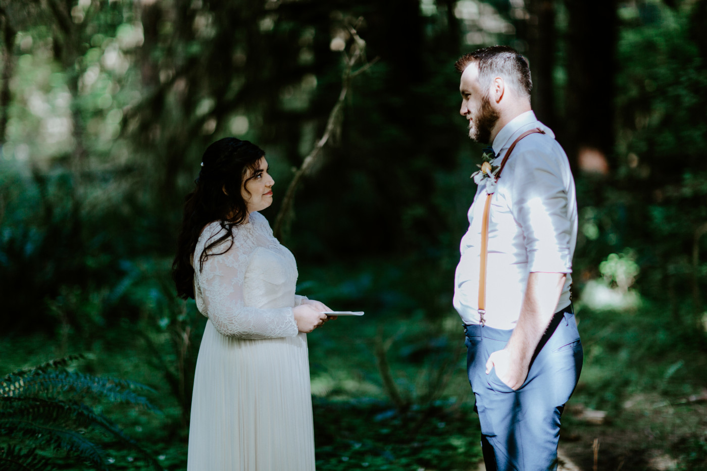 Jack and Brooke during their elopement. Elopement photography at Olympic National Park by Sienna Plus Josh.