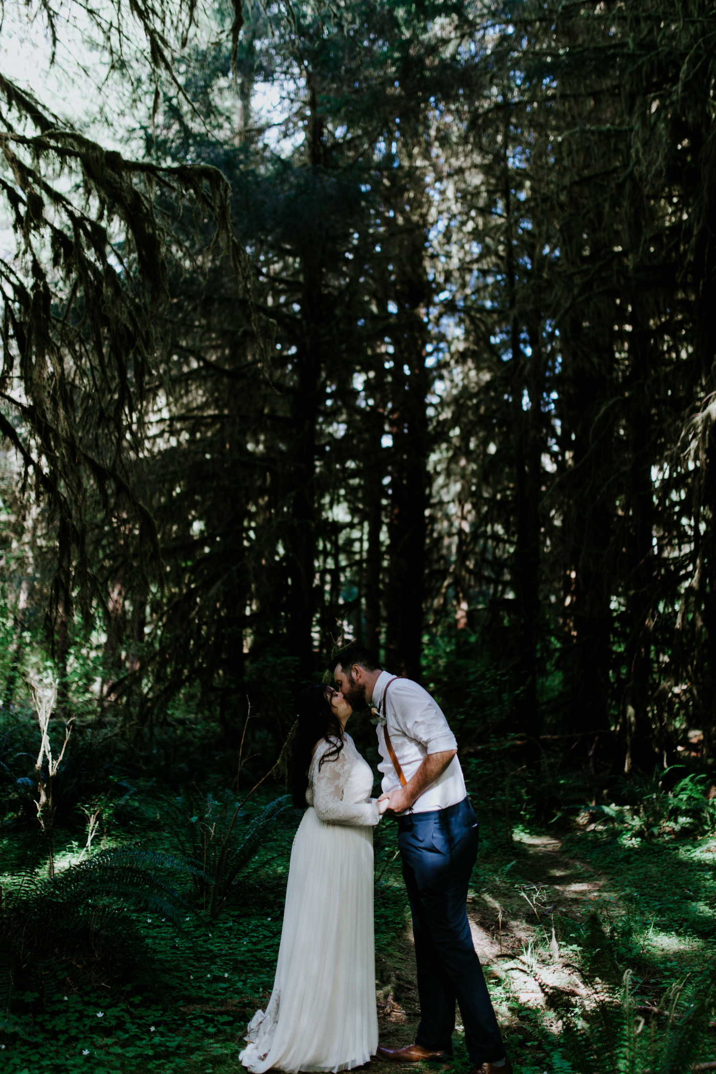 Jack and Brooke admire their rings. Elopement photography at Olympic National Park by Sienna Plus Josh.