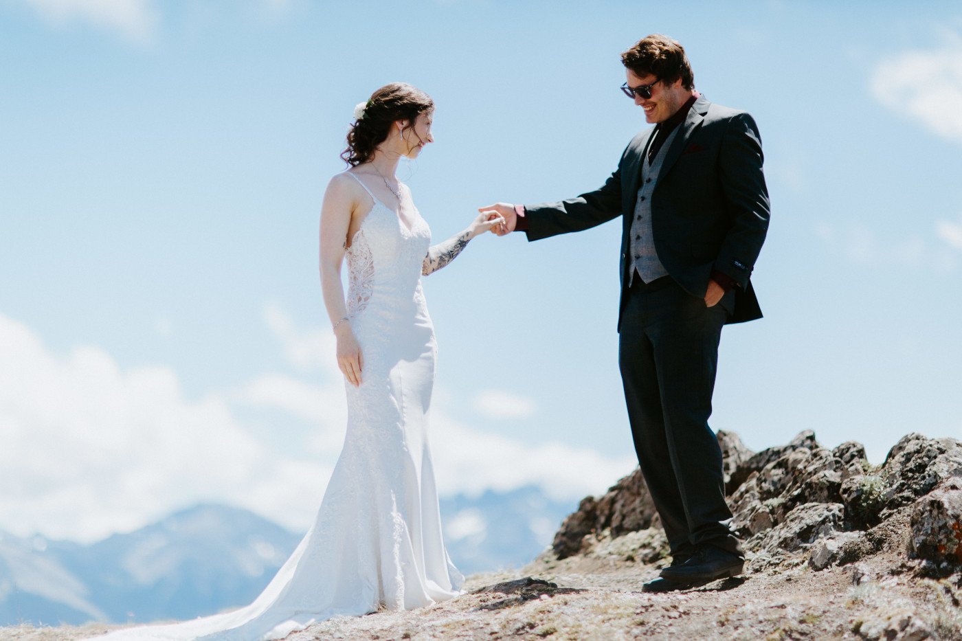 Adrielle and Coty share a moment together at Olympic National Park, Washington.