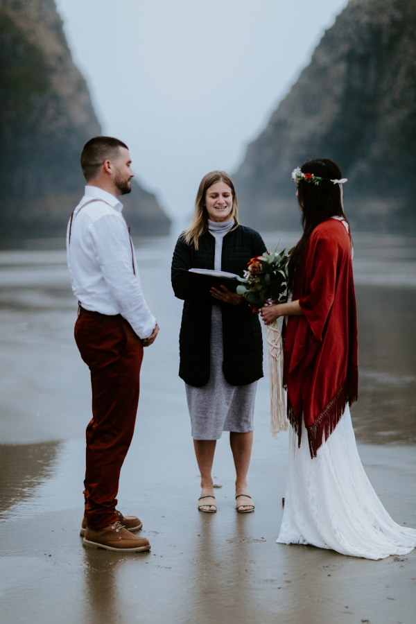 Cannon Beach Elopement at Ecola State Park, OR